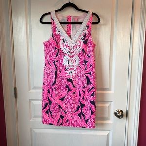 Lilly Pulitzer pink pineapple shift dress